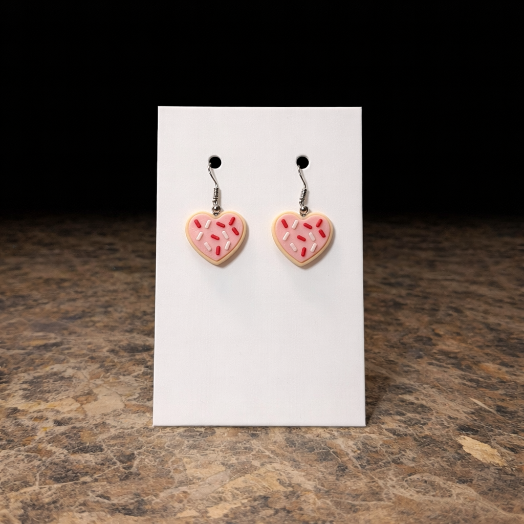 lol Debbie heart cake earrings