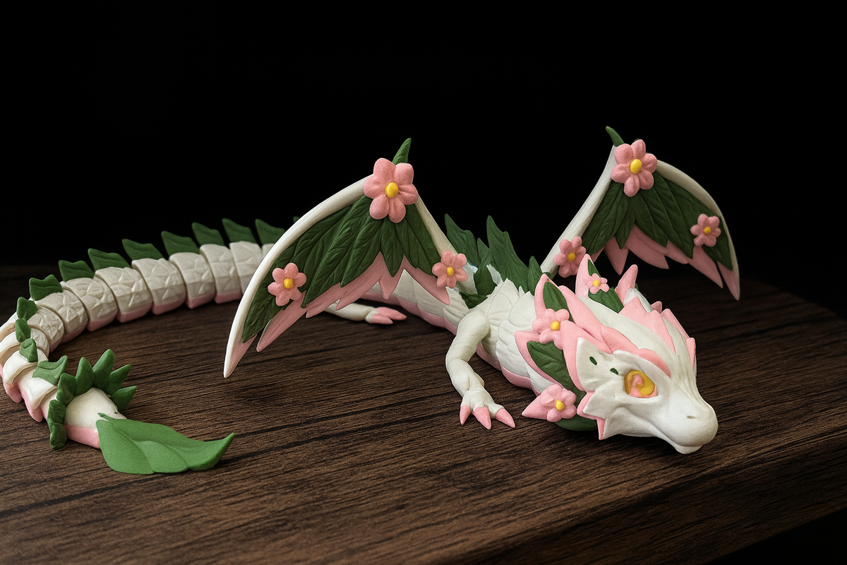 Winged flower dragon