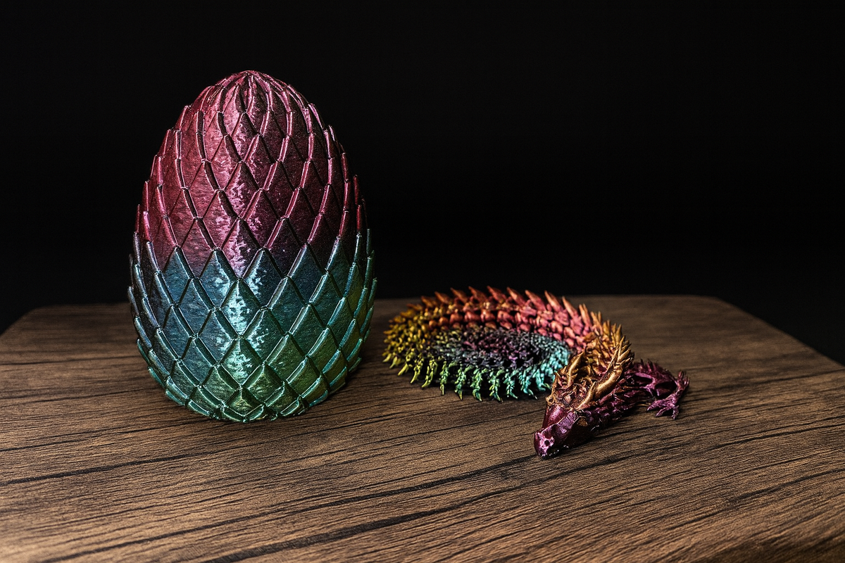 Dragon egg with mini dragon