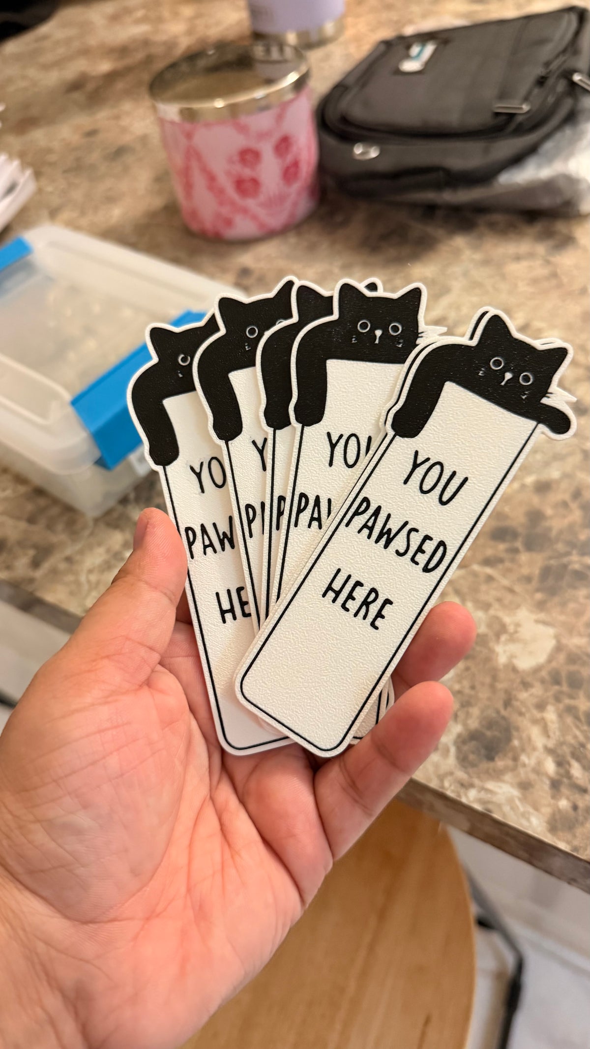 Cat book mark