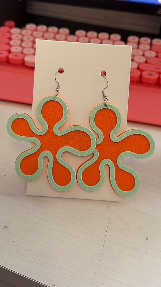 Flower earrings